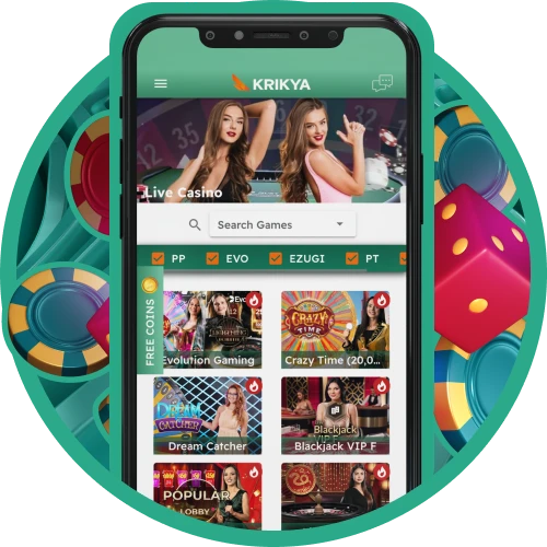 Play popular online casino games.