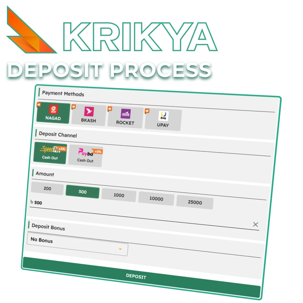 Make a deposit at Krikya online casino and place bets on your favorite sports.